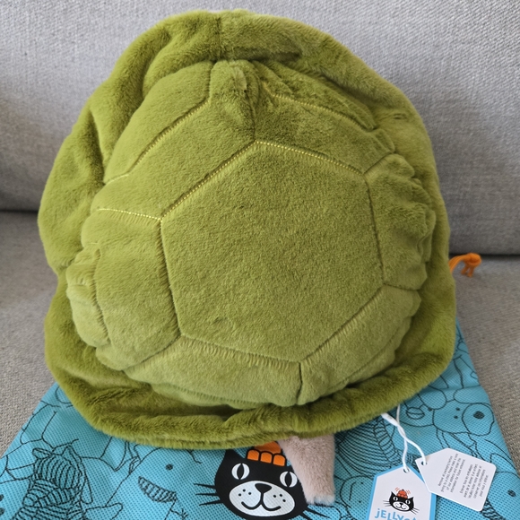 Rare Jellycat Timmy Turtle Stuffed Animal: 11" Ultra-Soft Plush W/ Dust Bag USA - Picture 3 of 7